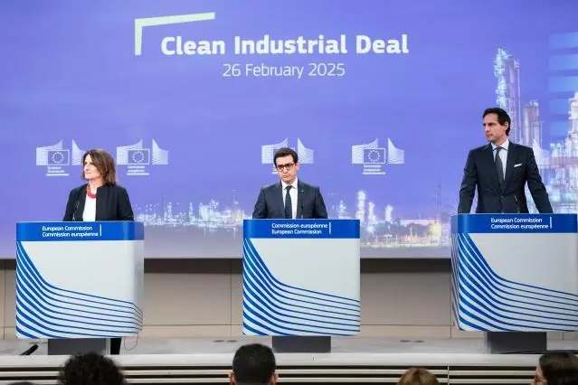 Clean Industrial Deal presentatie in februari 2025.